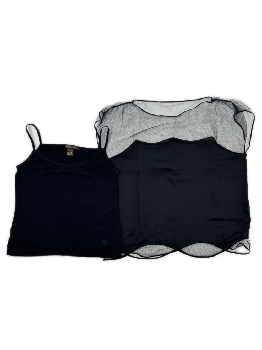 Louis Vuitton Black Shear Cut Replacement Blouse with